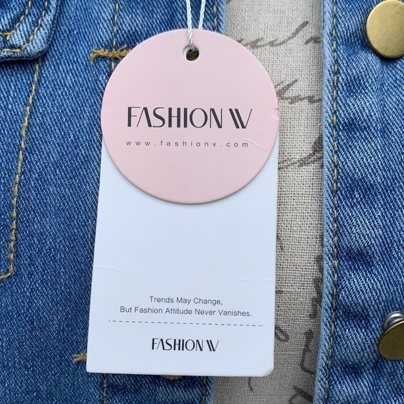 FASHION V Deconstructed Jean Jacket - Picture 4 of 14